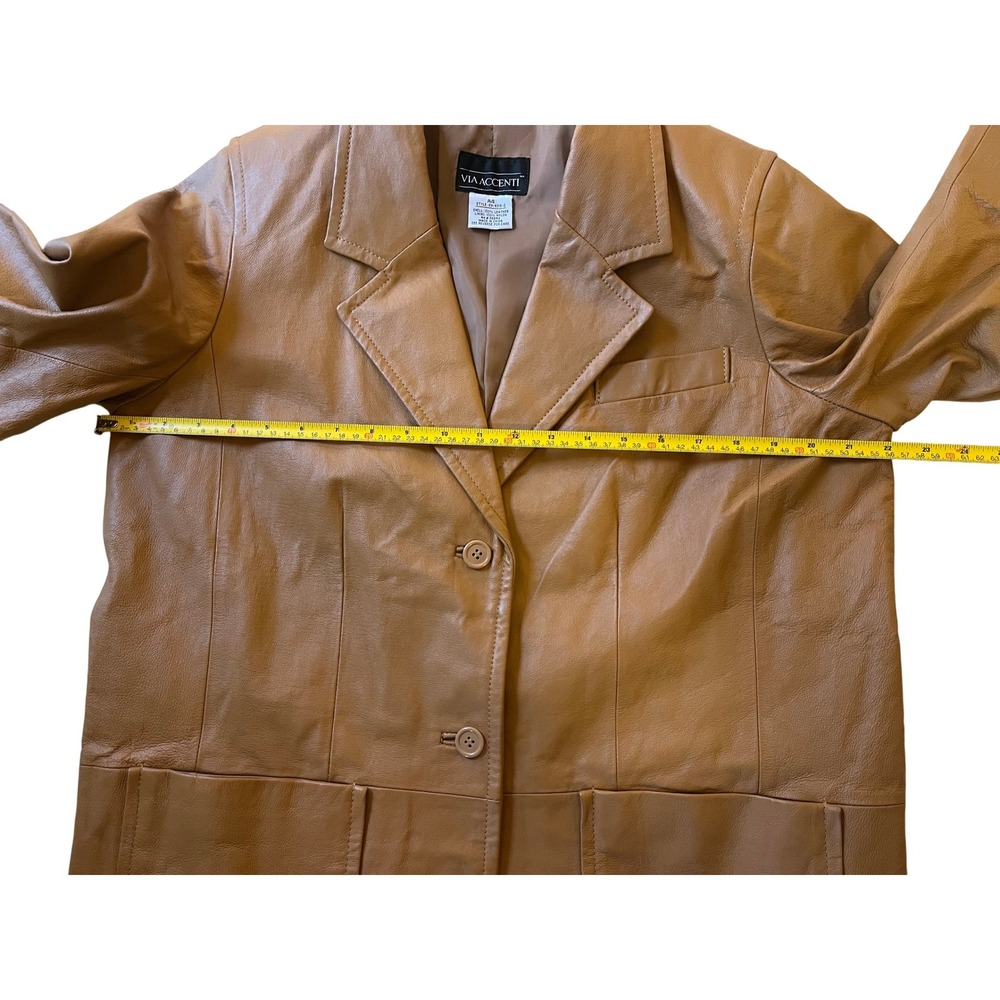 Vintage Via Accenti Leather Jacket - Picture 6 of 8